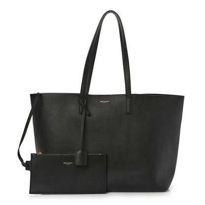 Saint Laurent Calfskin Large Shopping Tote Black 1 of 11