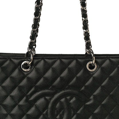 Chanel Caviar Quilted Grand Shopping Tote GST Black 8 of 11