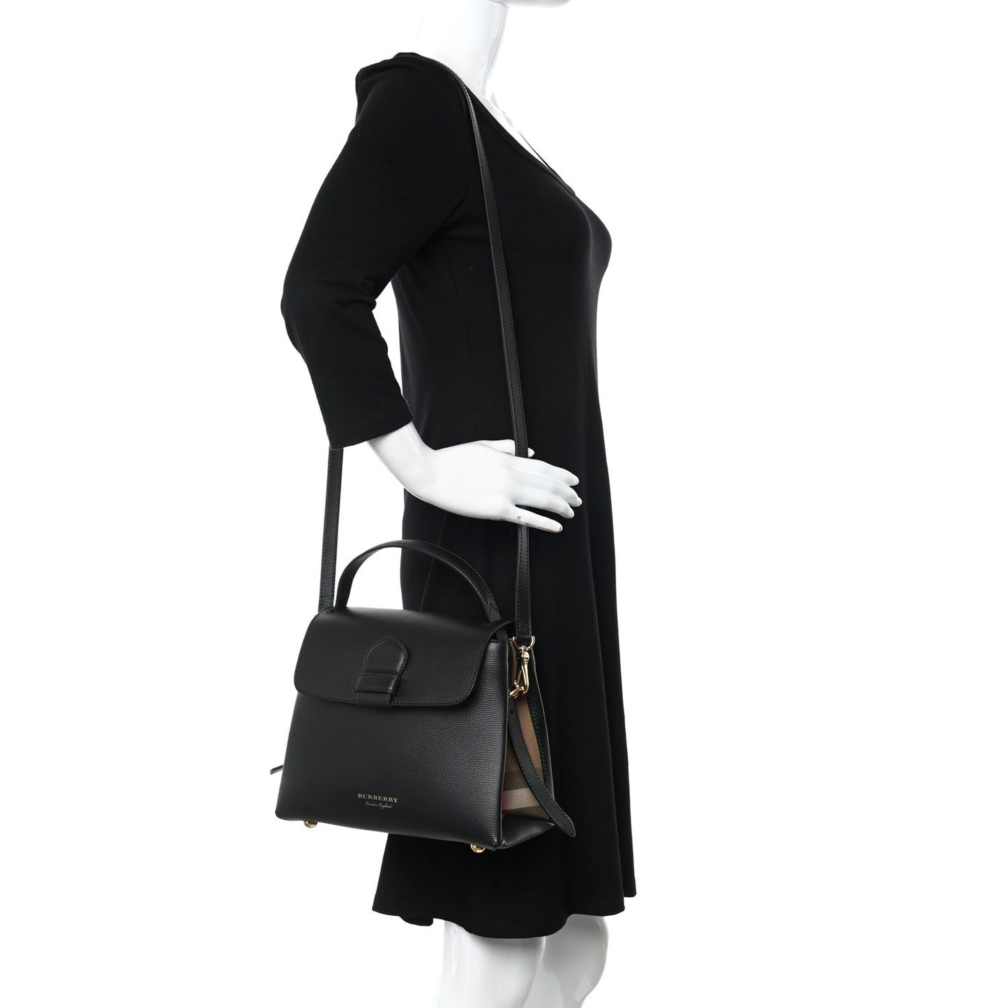 Derby Calfskin House Check Small Camberley Black