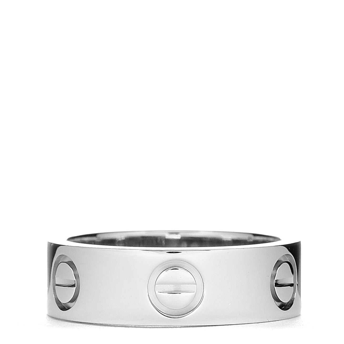 Platinum 5.5mm LOVE Ring 49 4.75