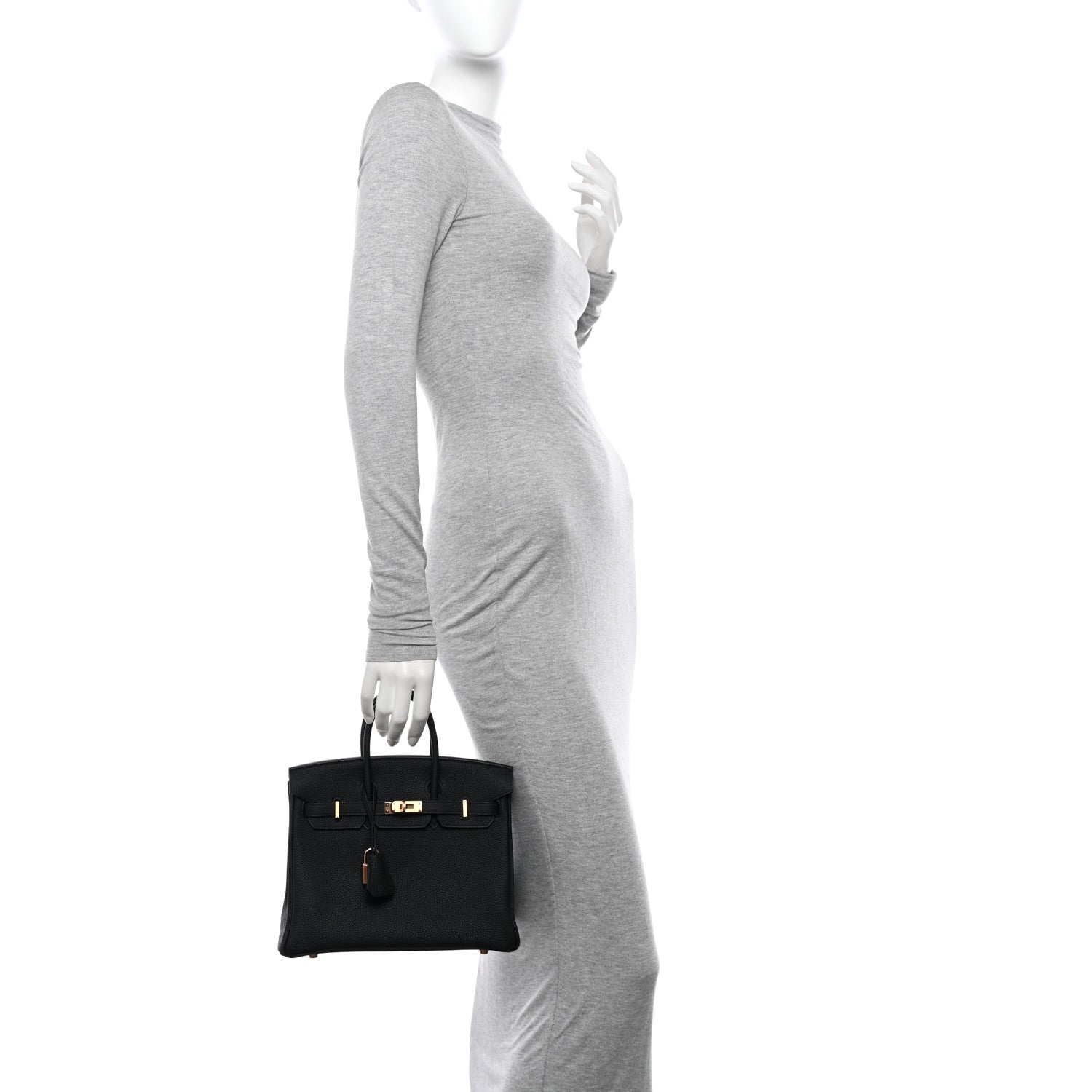 Hermes Togo Birkin 25 Black 2 of 12