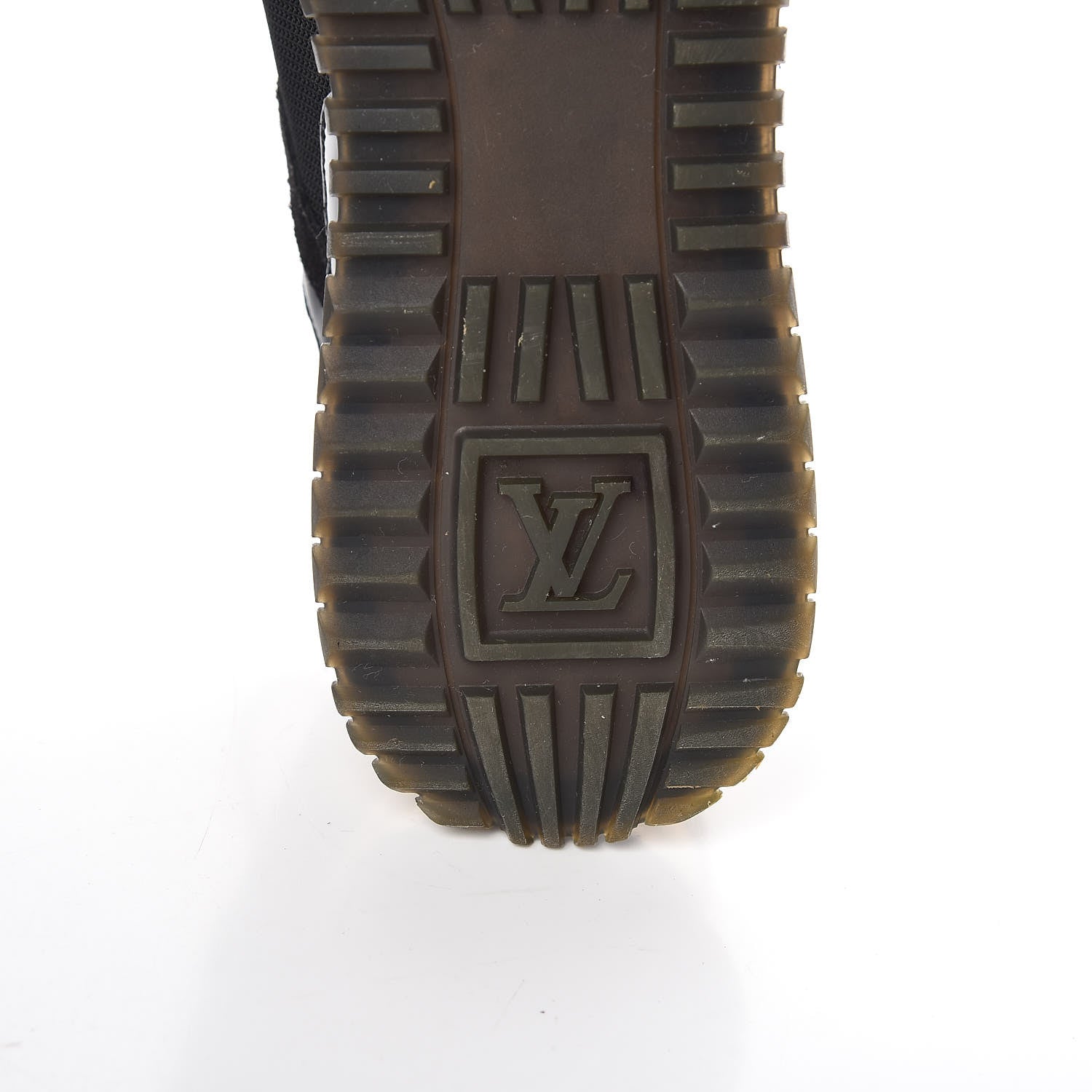 Louis Vuitton Suede Monogram Run Away Sneakers 38.5 Black 8 of 12