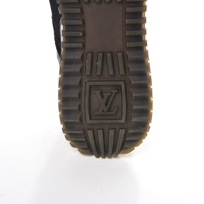 Louis Vuitton Suede Monogram Run Away Sneakers 38.5 Black 8 of 12