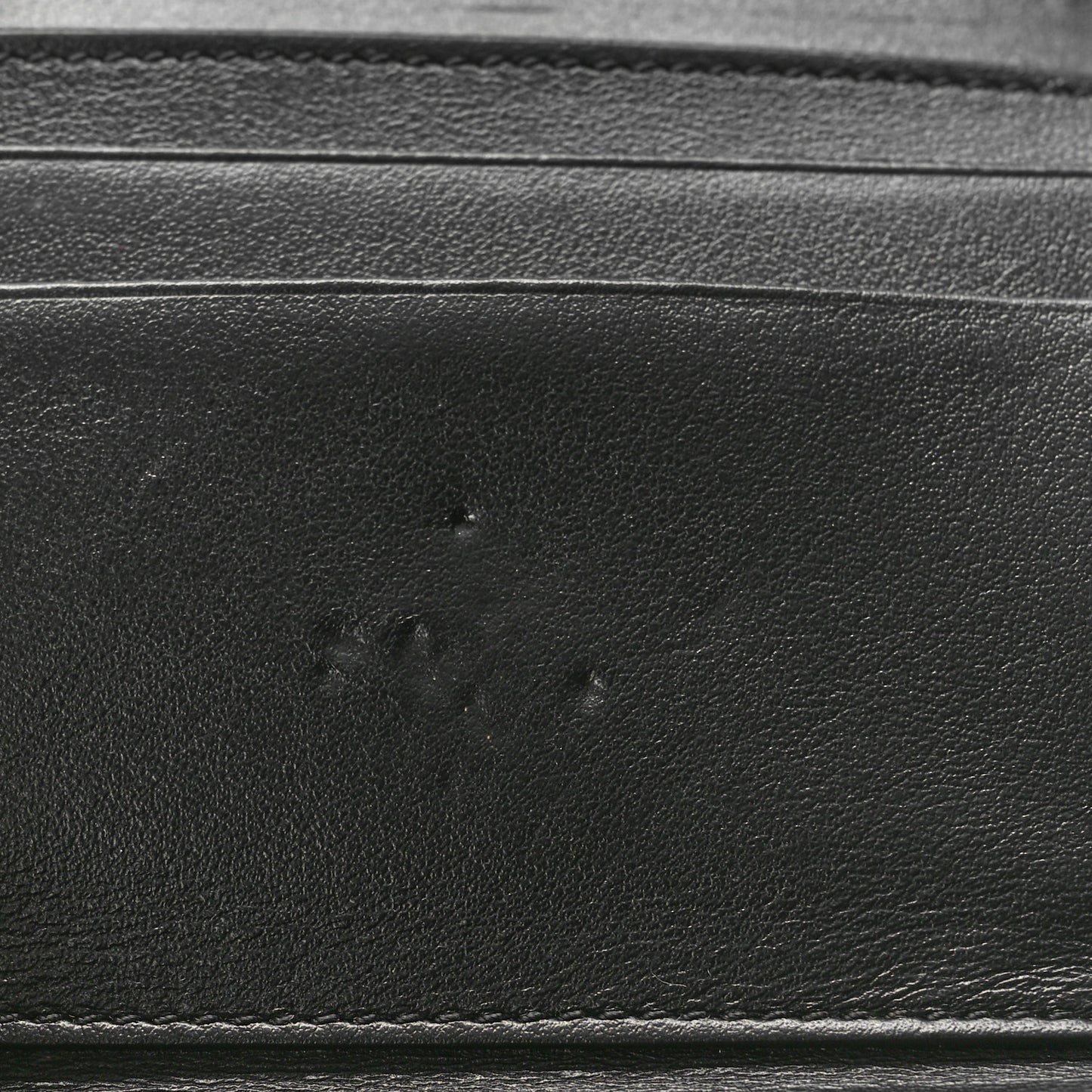 Shiny Calfskin Small Triomphe Wallet Black