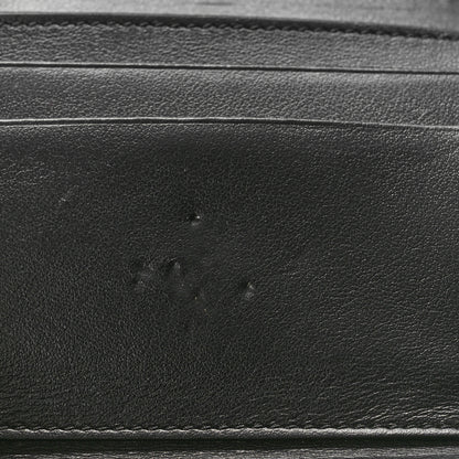 Celine Shiny Calfskin Small Triomphe Wallet Black 10 of 11