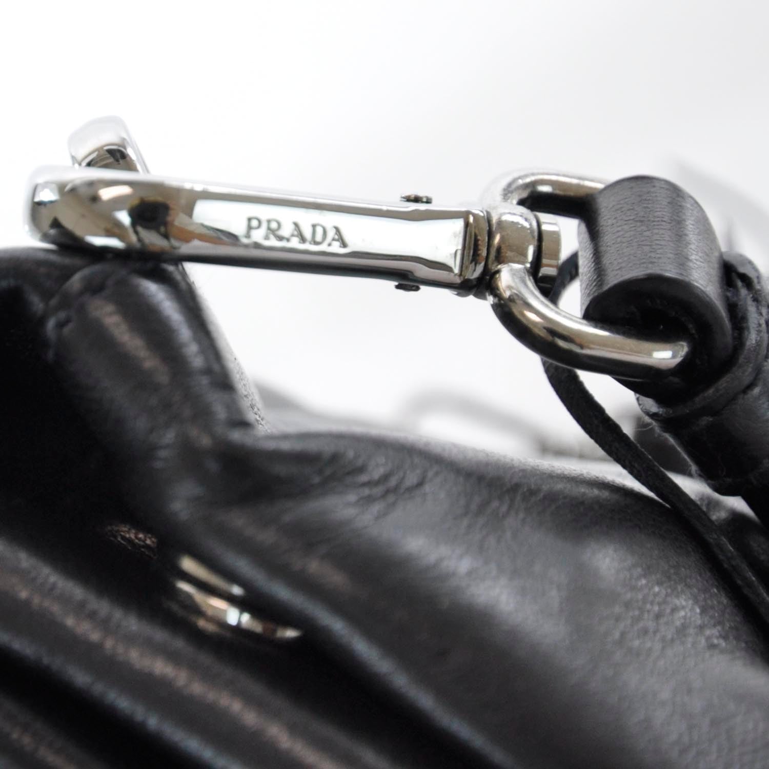 Prada Nappa Fringe Small Bag Nero Black 6 of 10