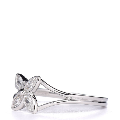 Tiffany Platinum Diamond Victoria Ring 48 4.5 3 of 7