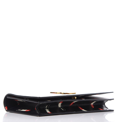 Saint Laurent Calfskin Lipstick Print Classic Monogram Kate Clutch Black 4 of 9