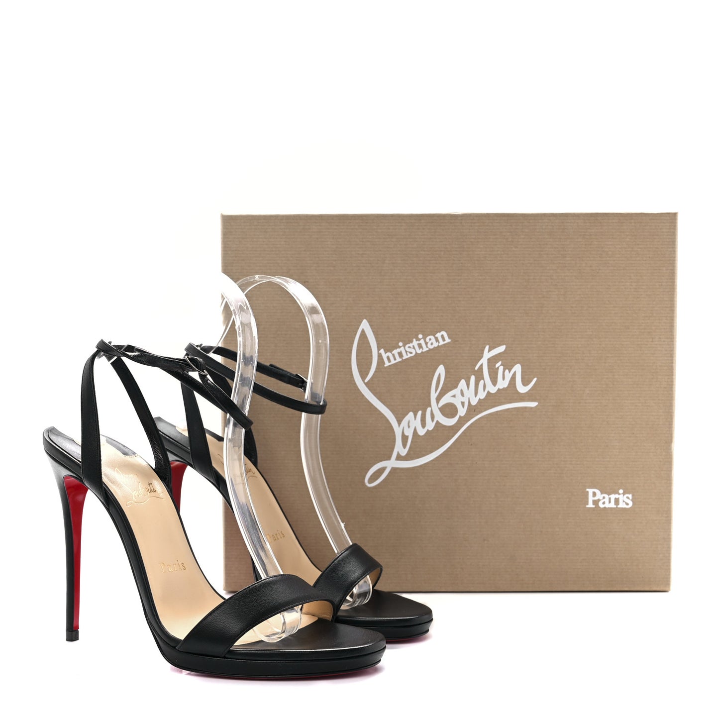 Nappa Loubi Queen 120 Pumps 38 Black