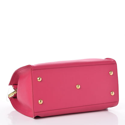 Saint Laurent Calfskin Small Classic Y Cabas Fuchsia 4 of 7