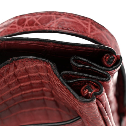 Hermes Niloticus Crocodile Kelly Sport 26 Rouge H 14 of 15