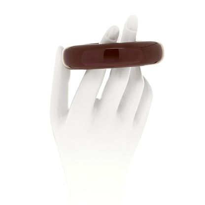 Tiffany Lacquer Hardwood Elsa Peretti Doughnut Bangle Bracelet Brown 2 of 4