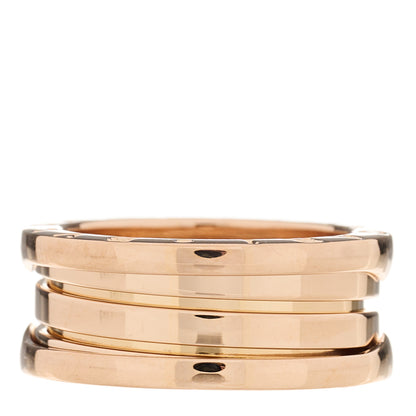 Bulgari 18K Rose Gold B.Zero1 Three-Band Ring 54 7 3 of 7