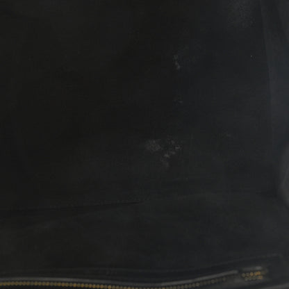 Celine Calfskin Crocodile Embossed Medium Phantom Luggage Black 14 of 15