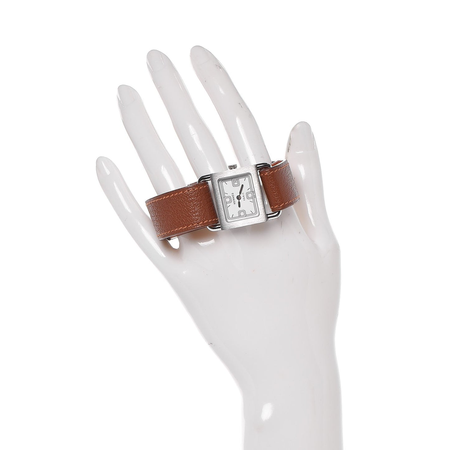 Stainless Steel Chevre Mysore 25mm Belt Quartz Watch Noisette