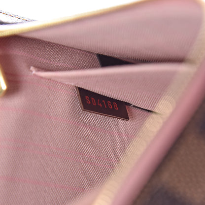 Louis Vuitton Damier Ebene Neverfull MM GM Pochette Rose Ballerine 8 of 8