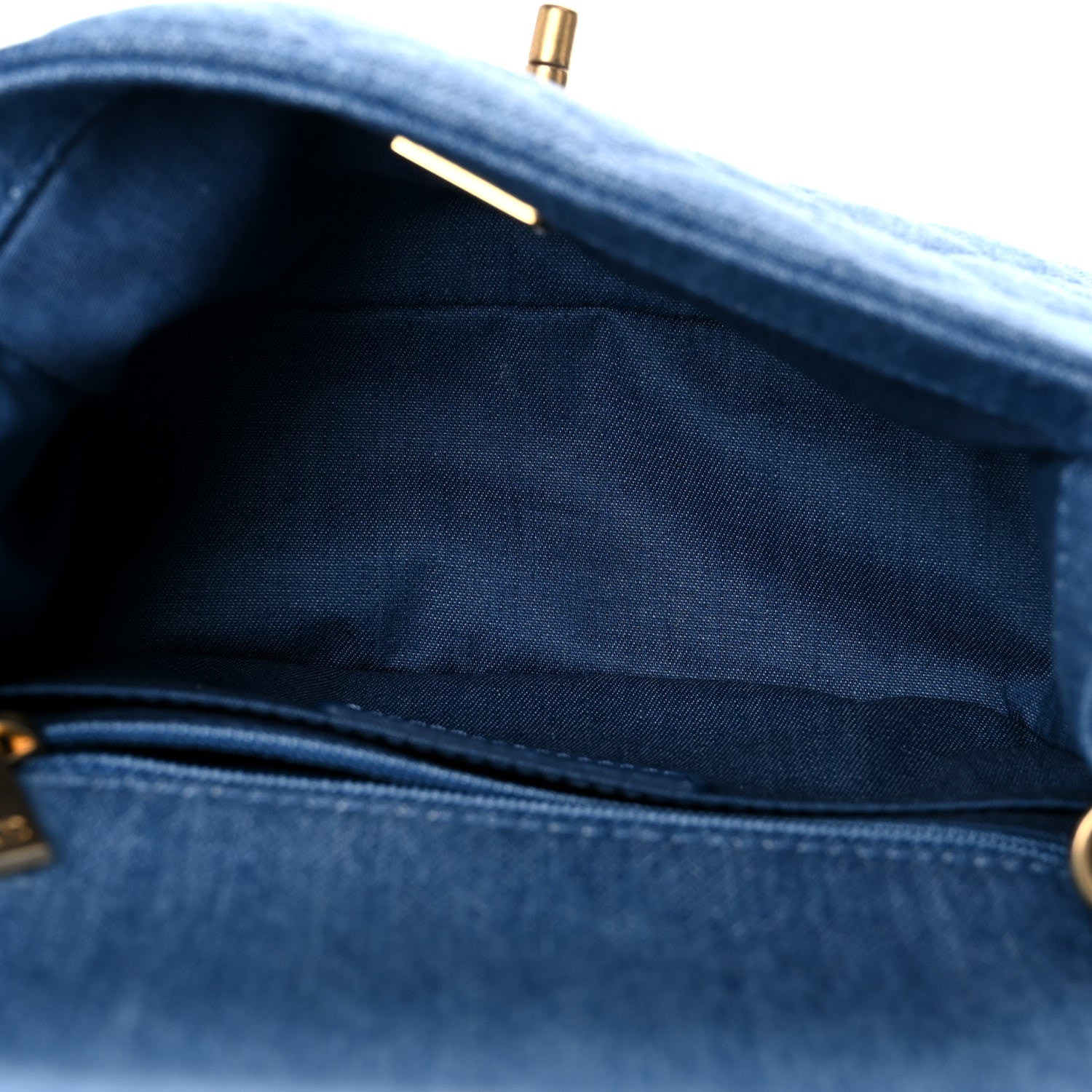 Chanel Denim Quilted Mini Pearl Crush Flap Blue 5 of 10