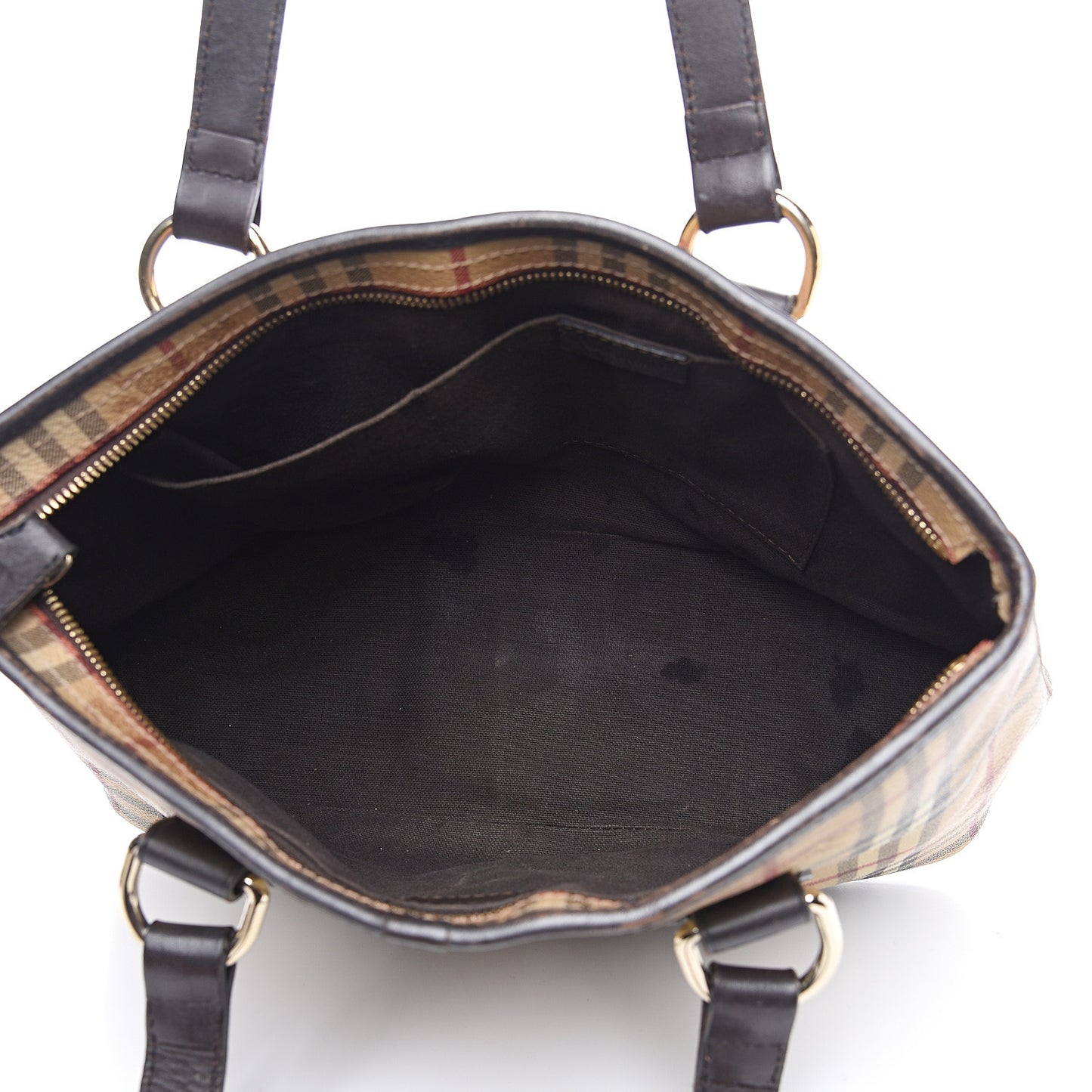 Haymarket Check Medium Regent Tote Chocolate