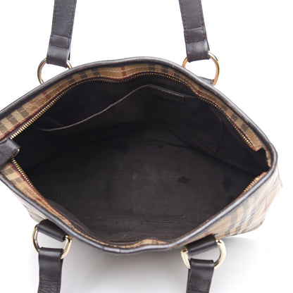 Burberry Haymarket Check Medium Regent Tote Chocolate 4 of 16