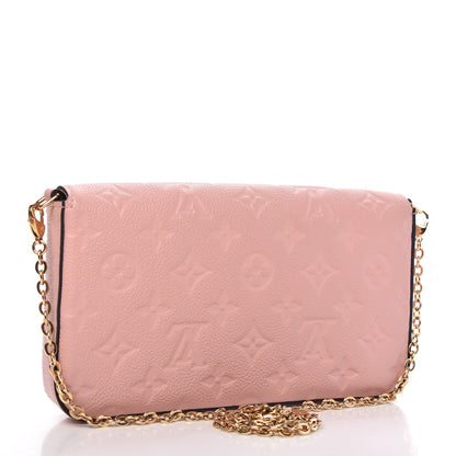 Louis Vuitton Empreinte Pochette Felicie Chain Wallet Rose Poudre 3 of 10
