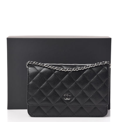 Chanel Caviar Quilted Wallet On Chain WOC Black 11 of 11