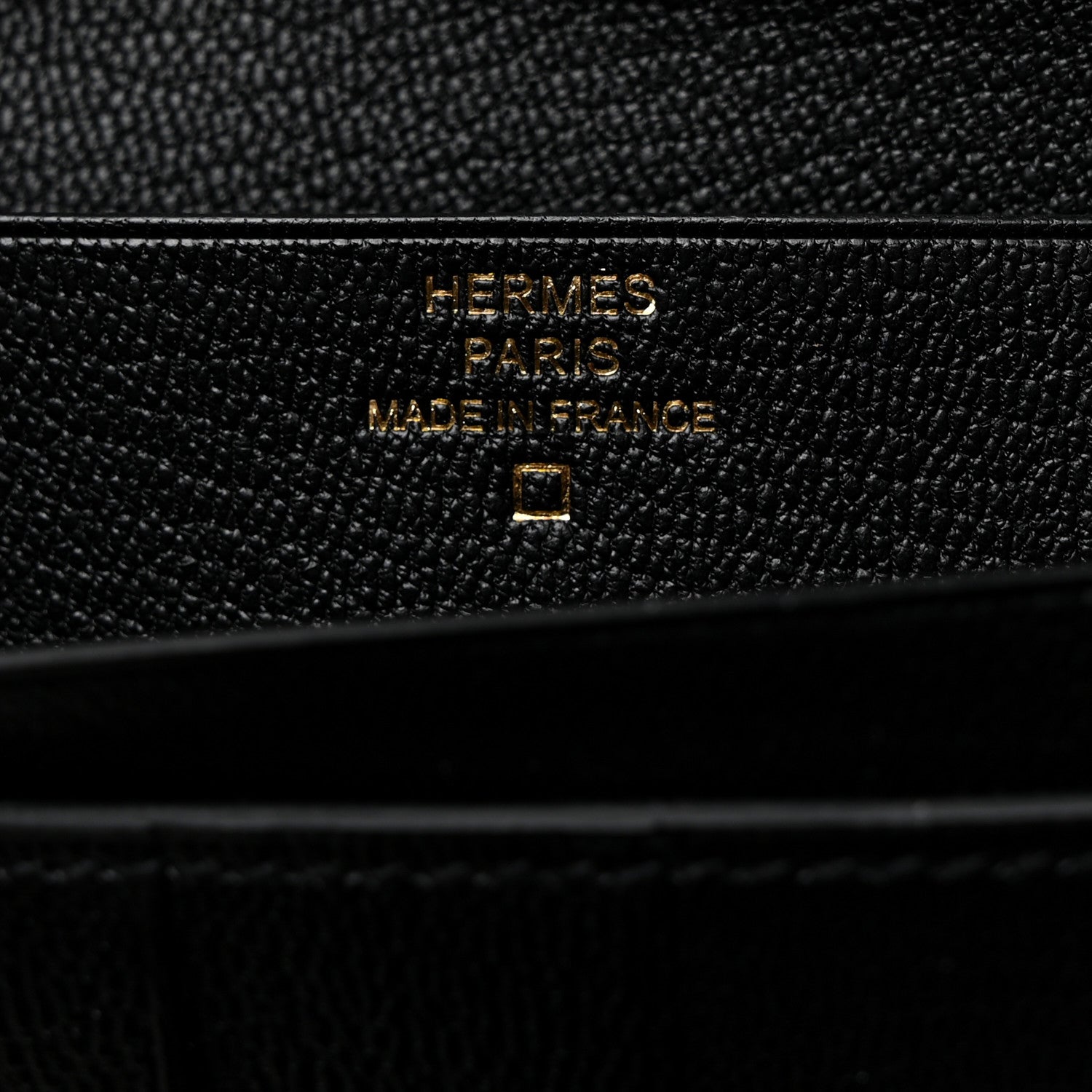 Hermes Shiny Alligator Bearn Gusset Wallet Black 6 of 8
