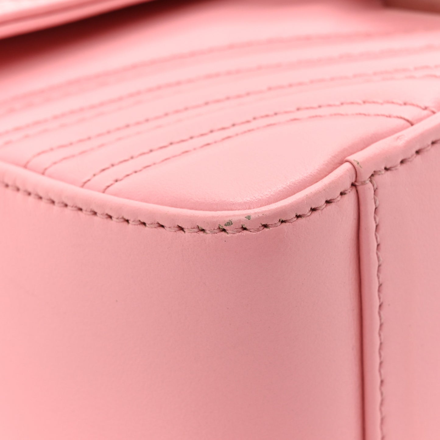 Calfskin Matelasse Mini GG Marmont Top Handle Shoulder Bag Wild Rose