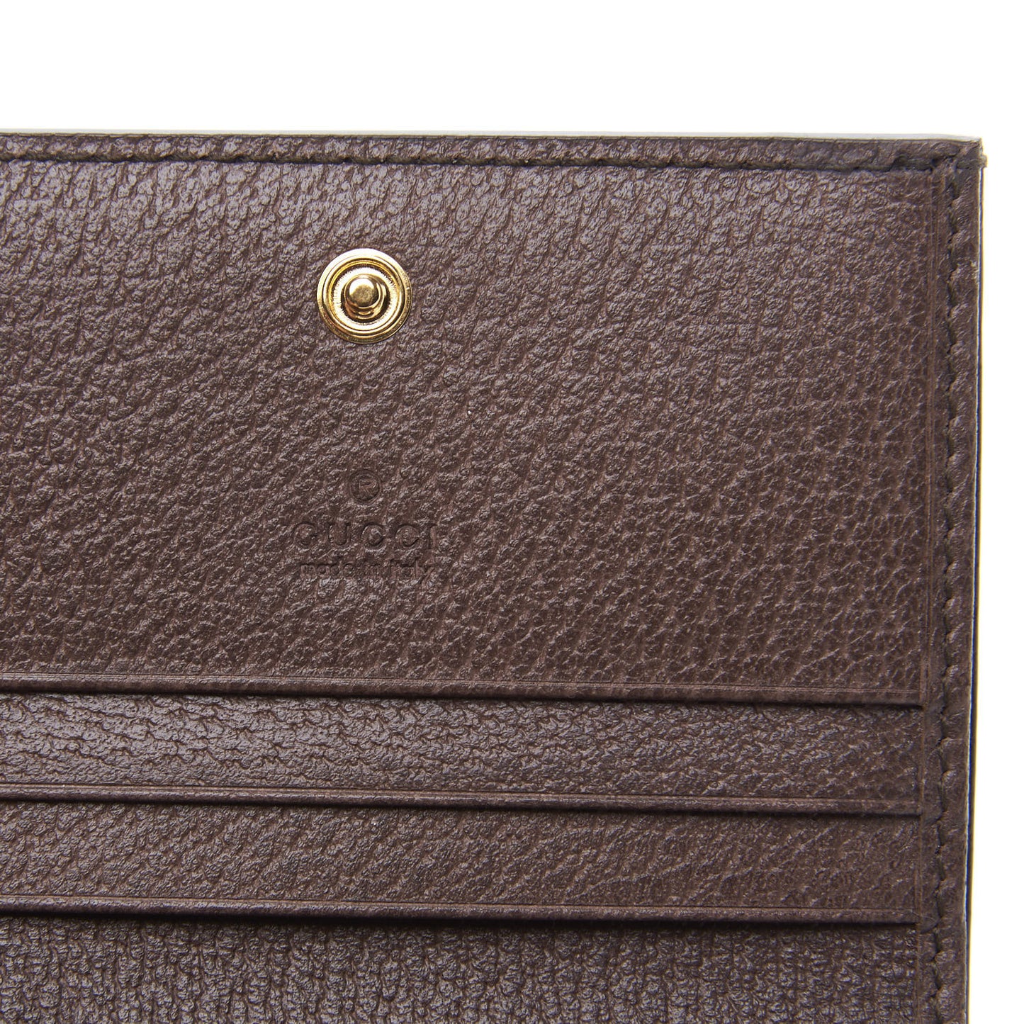 GG Supreme Monogram Web Ophidia Card Case Beige New Acero