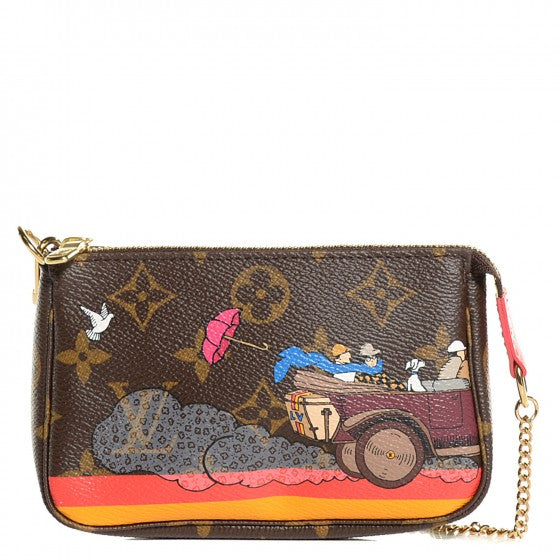 Louis Vuitton Monogram 2015 Christmas Animation Mini Pochette Accessories 1 of 16