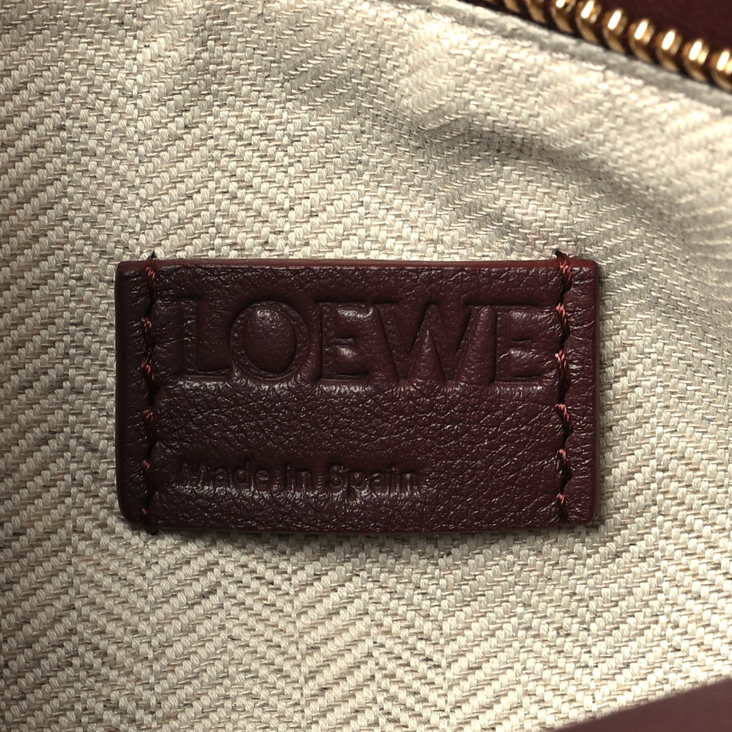 Soft Grained Calfskin Small Puzzle Edge Bag Dark Burgundy
