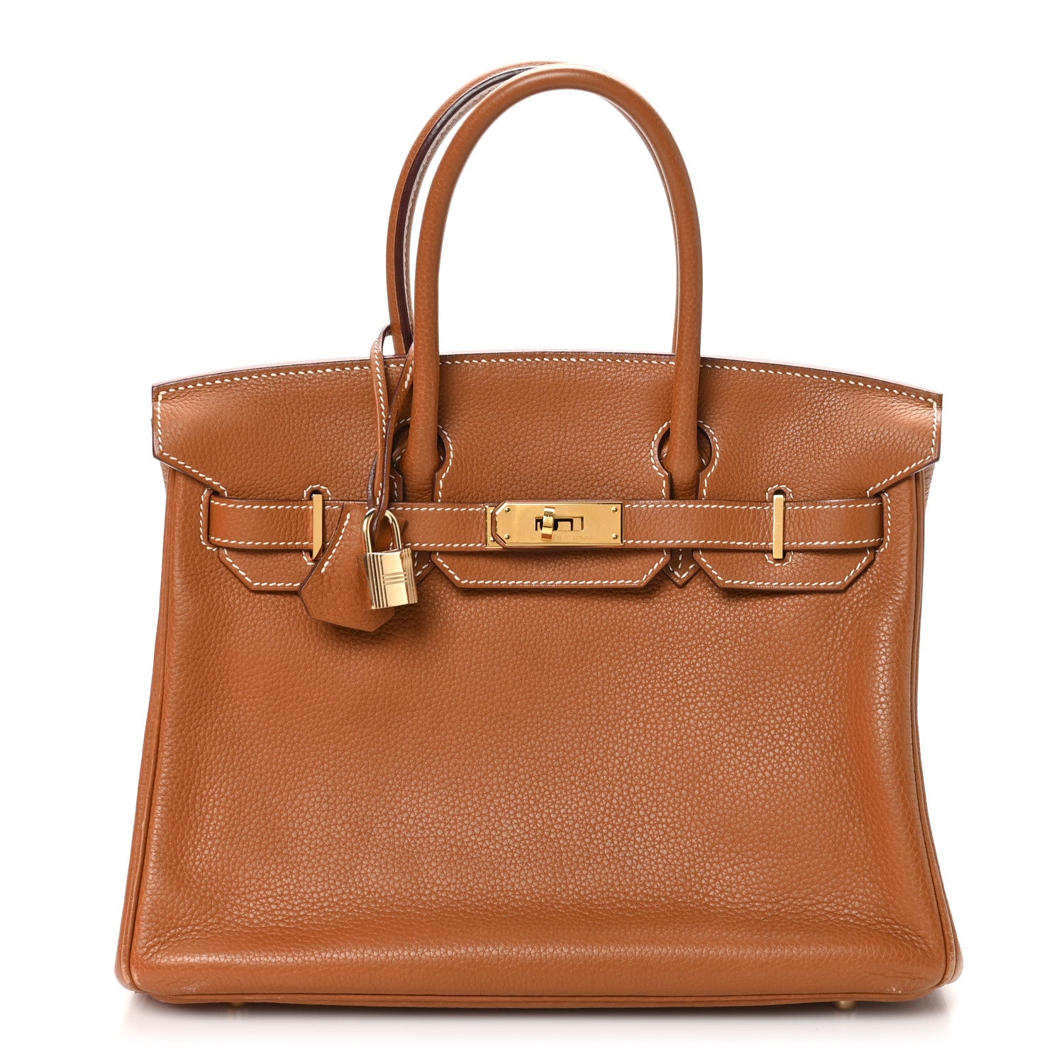 Hermes Taurillon Clemence Birkin 30 Gold 1 of 11