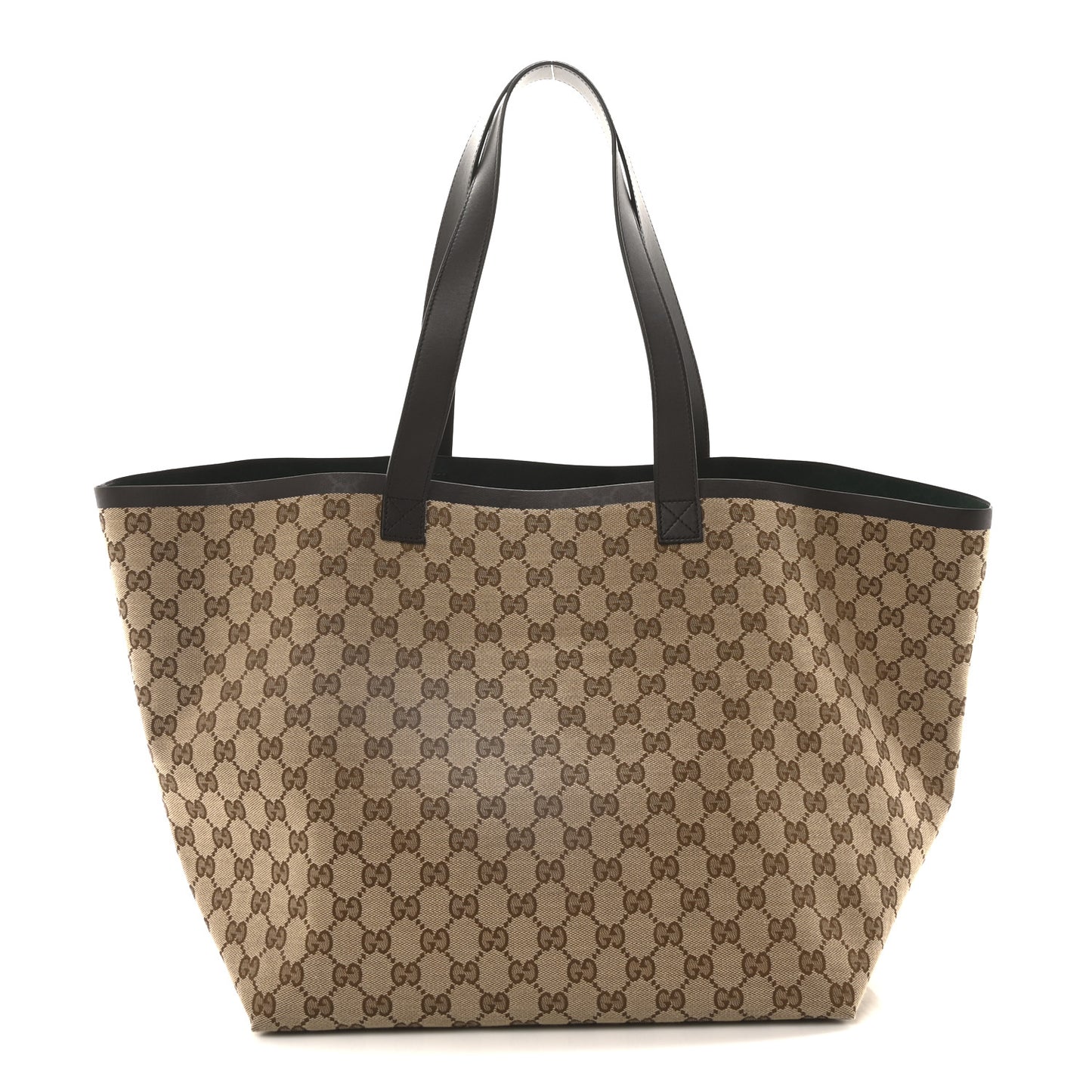 GG Supreme Monogram Web Medium Totissima Shopping Tote Beige Ebony