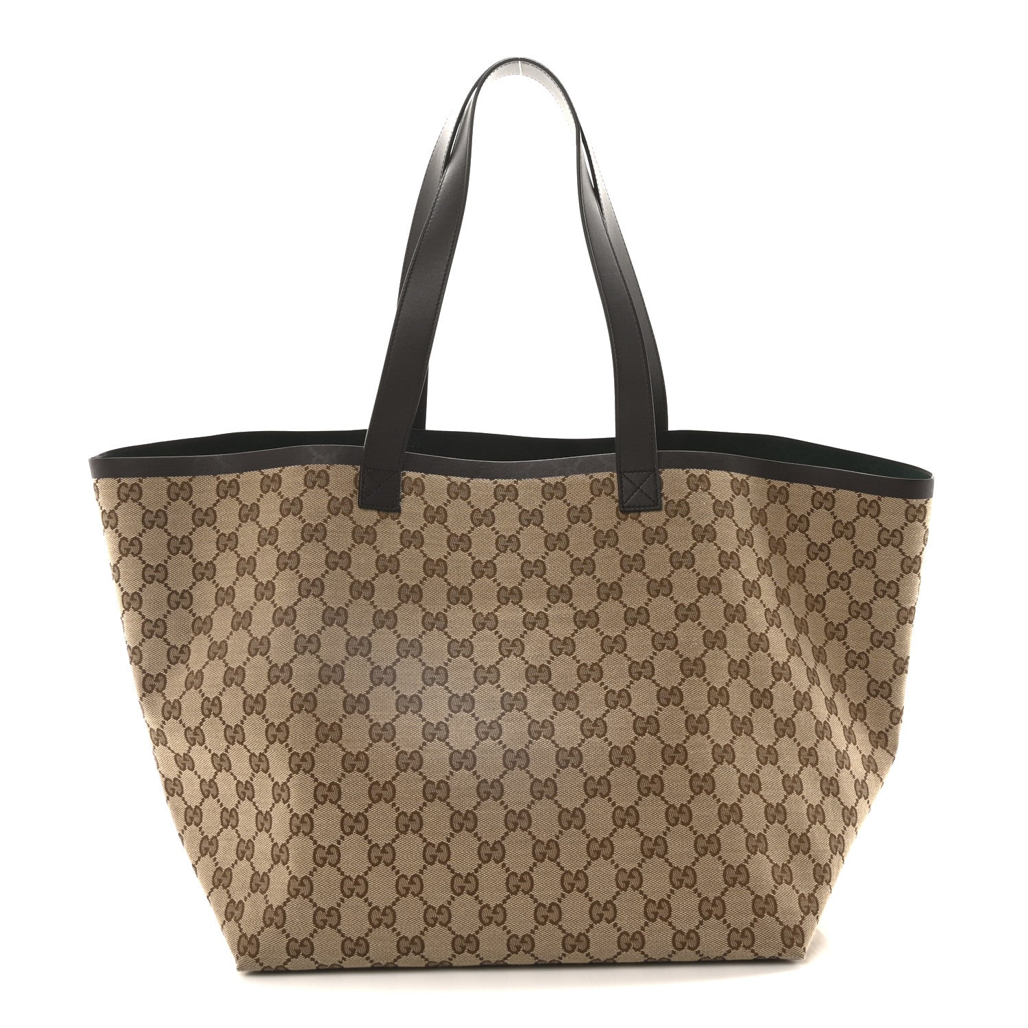 Gucci GG Supreme Monogram Web Medium Totissima Shopping Tote Beige Ebony 1 of 11
