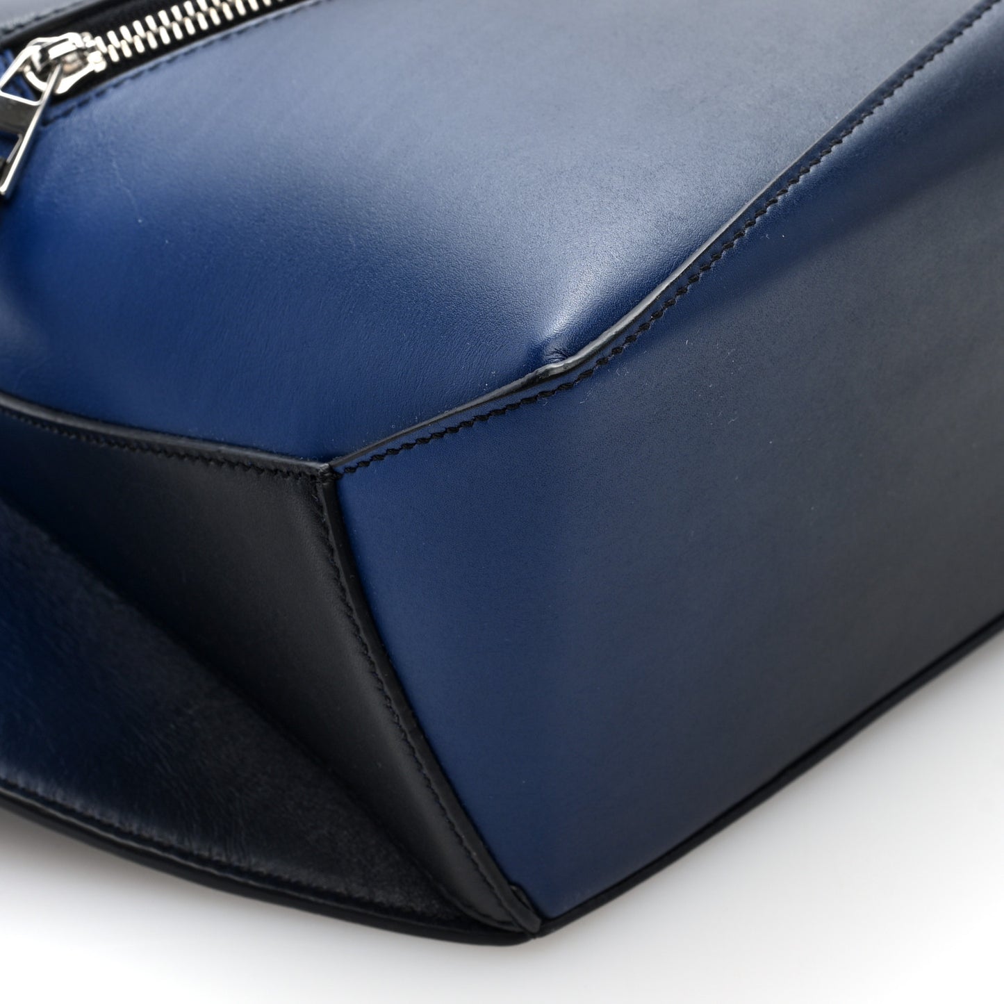 Calfskin Small Puzzle Edge Bumbag Navy Blue