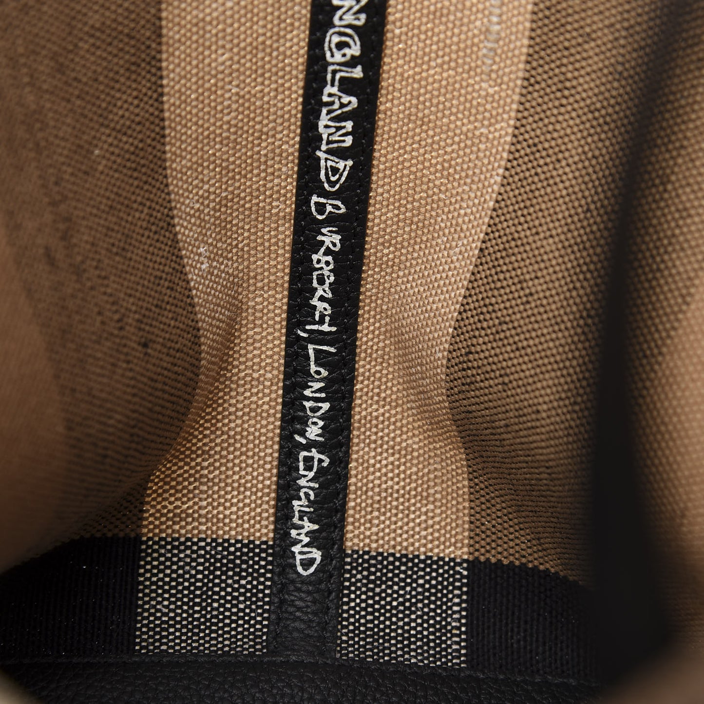 Coated Canvas Mega Check Medium Doodle Tote Black