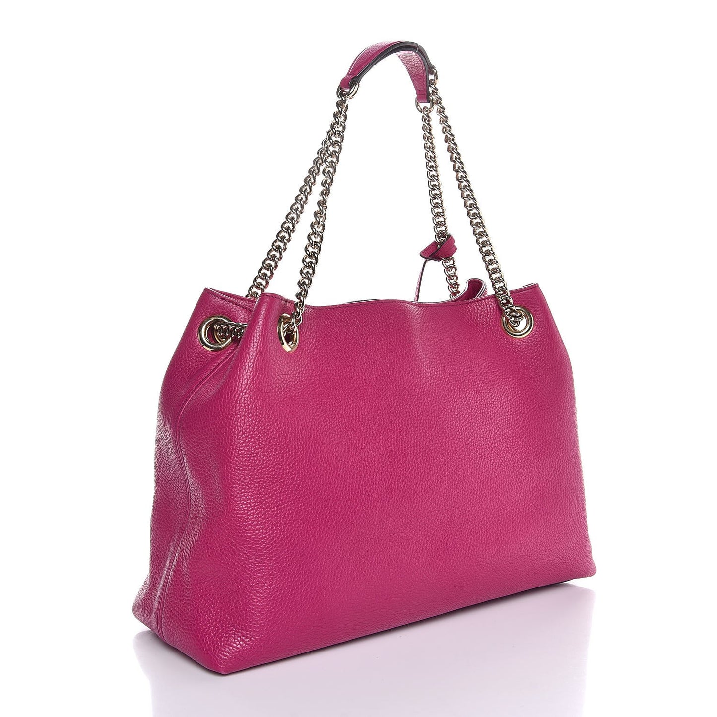 Cellarius Calfskin Medium Soho Chain Shoulder Bag Bright Bouganville