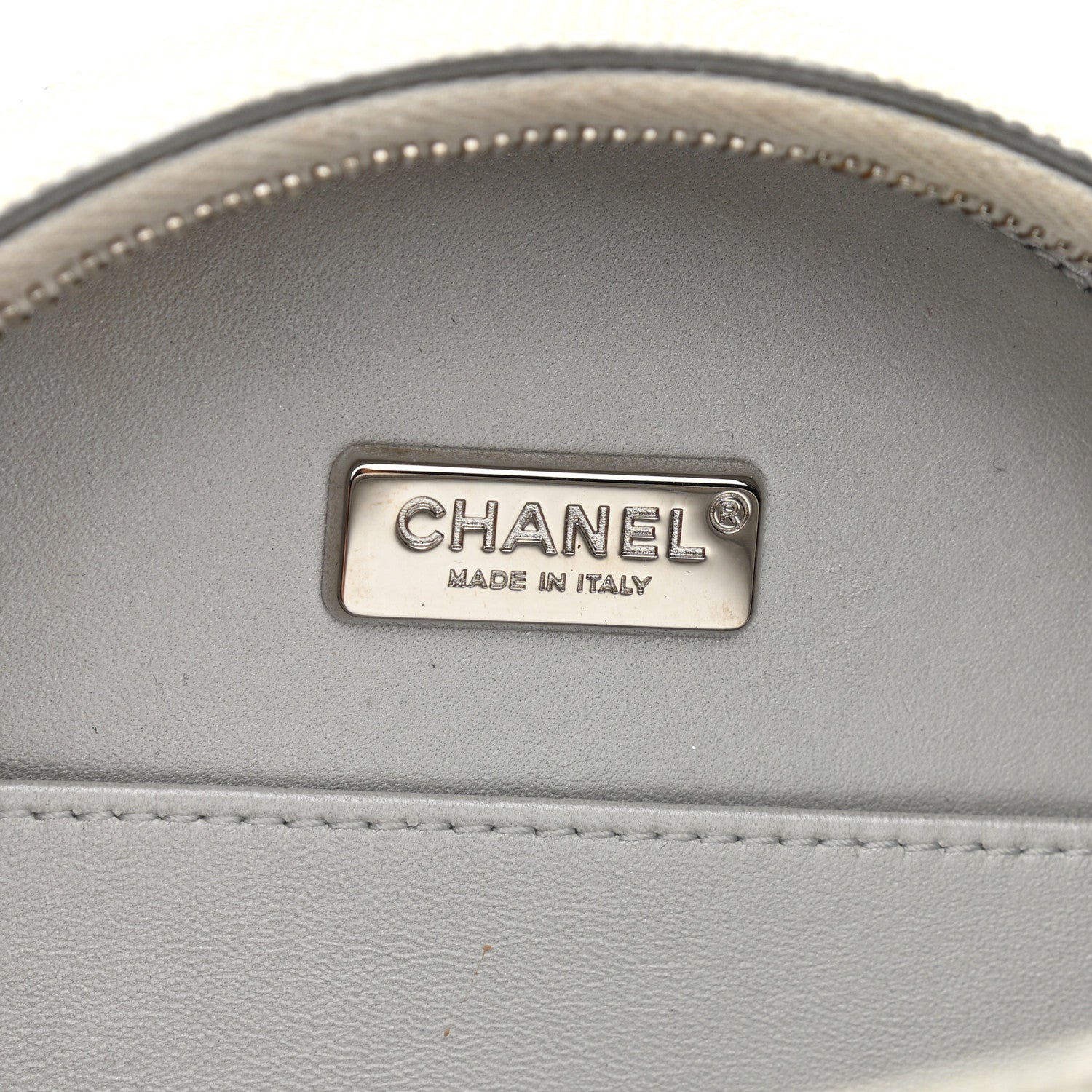Chanel Metallic Lizard Round As Earth Evening Bag Silver 6 of 14