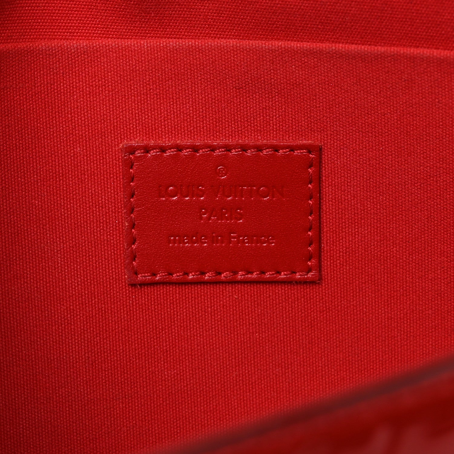 Louis Vuitton Vernis Felicie Pochette Chain Wallet Cherry 7 of 13