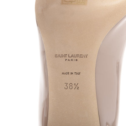 Saint Laurent Patent Anja 85 Pumps 38.5 Nude 7 of 9