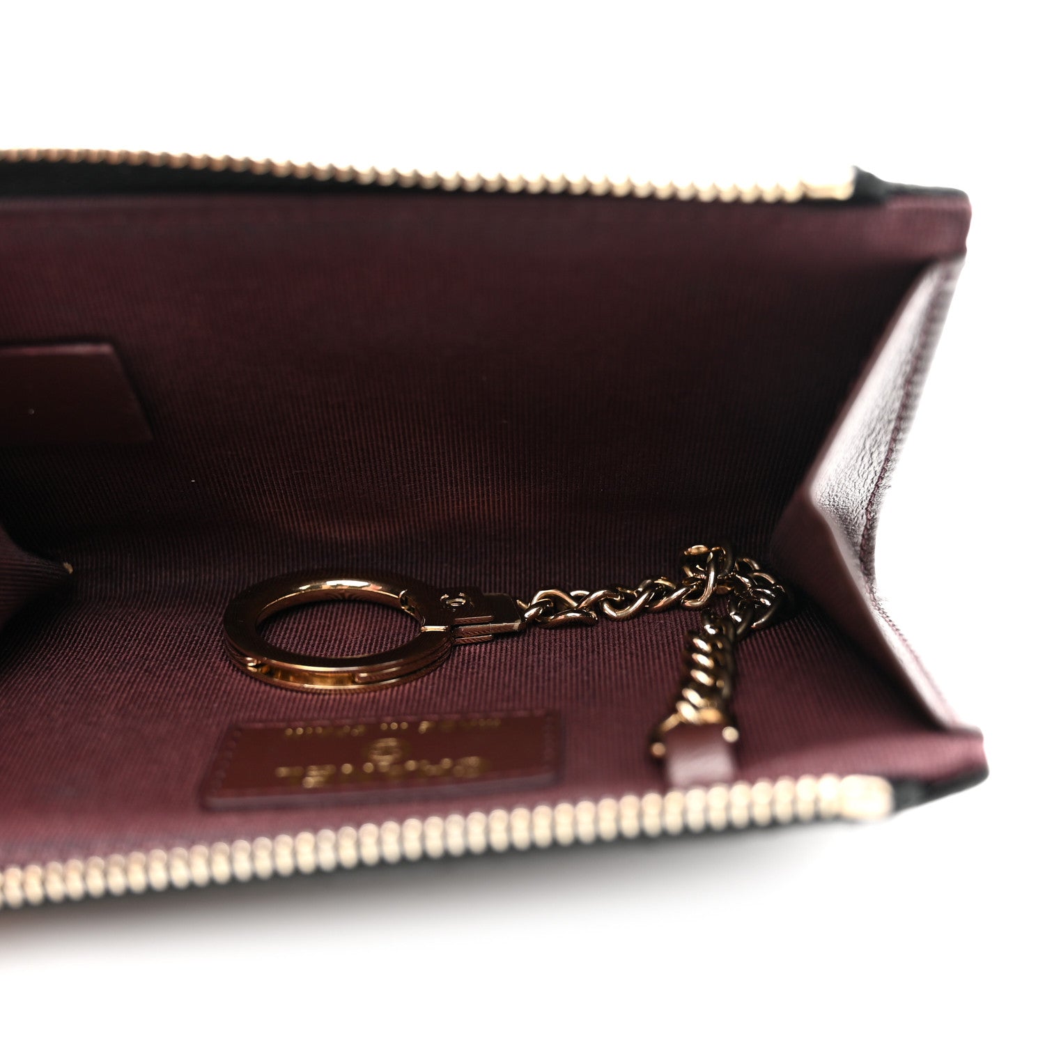 Chanel Caviar Quilted Zipped Key Holder Case Black 1880001
