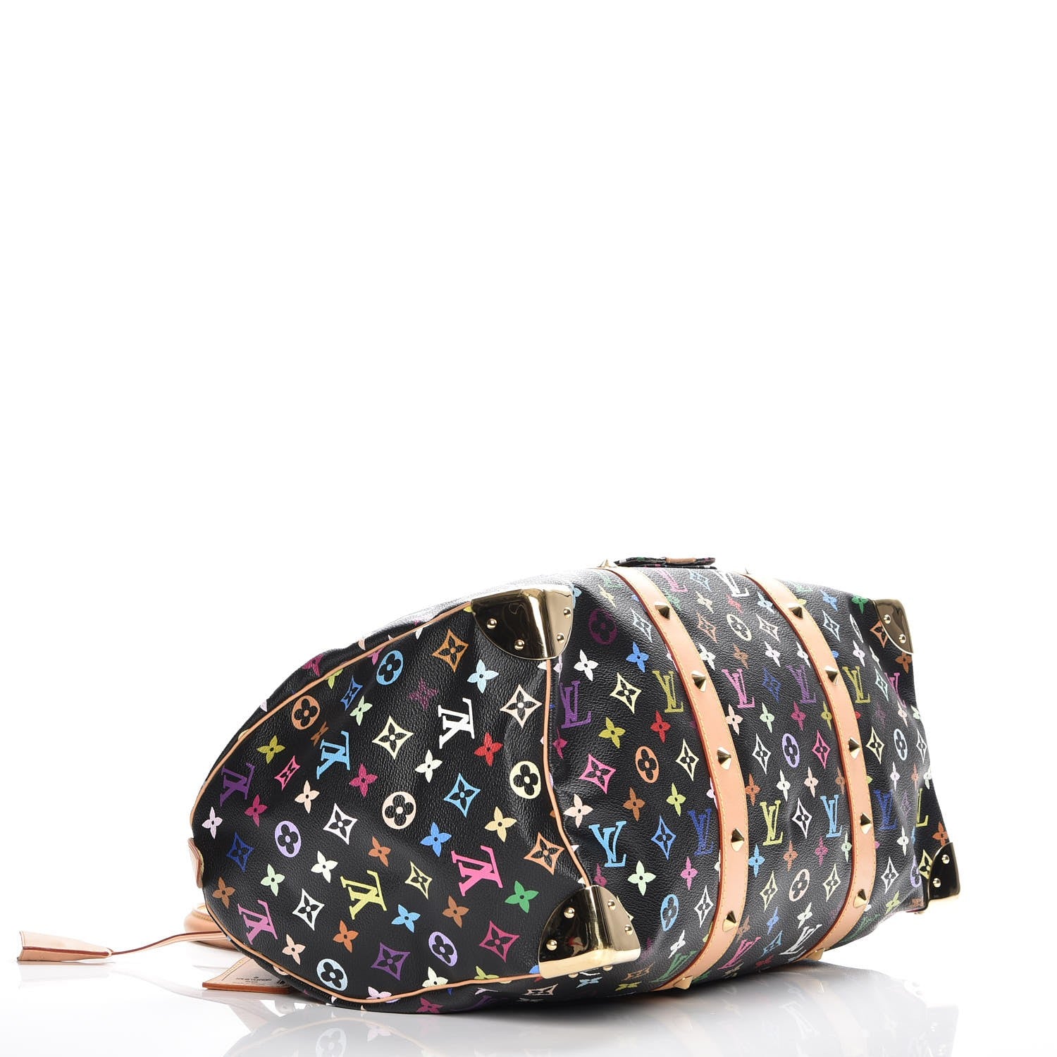 Louis Vuitton Monogram Multicolor Keepall 45 Black 4 of 7