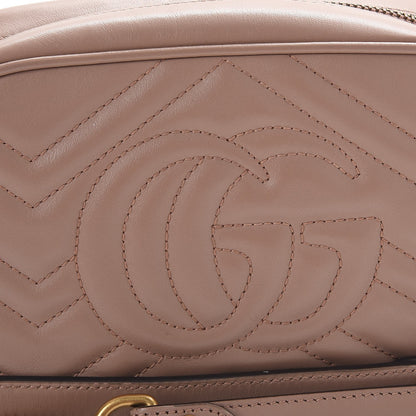 Gucci Calfskin Matelasse Mini GG Marmont Chain Shoulder Bag Nude 5 of 8