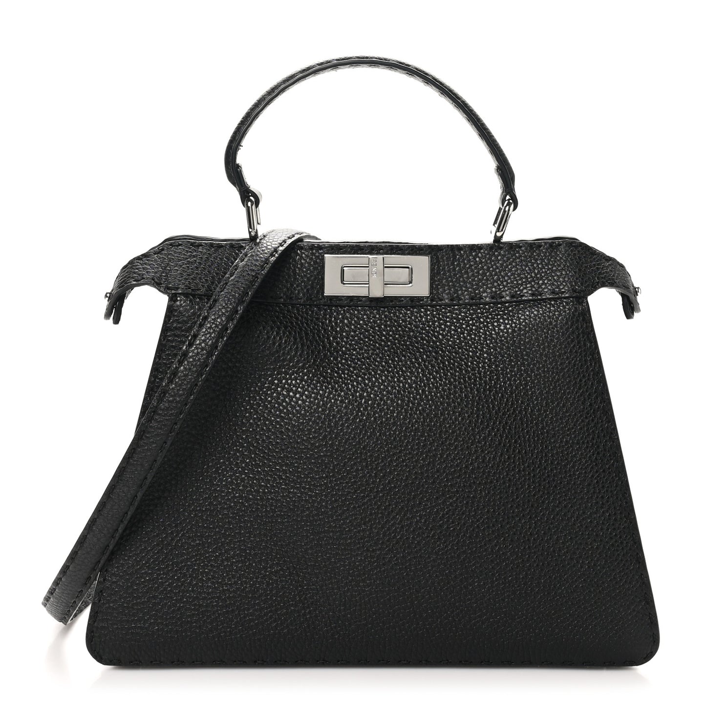 Cuoio Romano Selleria Chamois Medium Peekaboo I SEE U Satchel Black Camel Sunflower