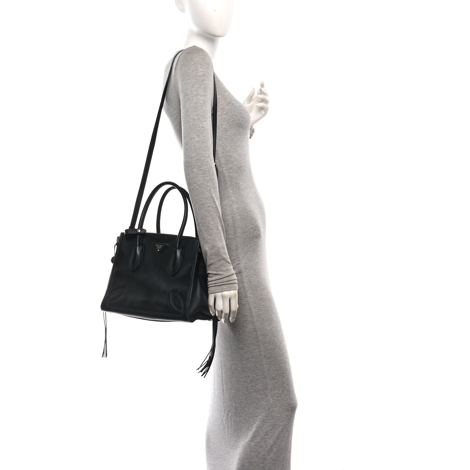 Prada City Calf Sport Twin Pocket Tote Black 2 of 10
