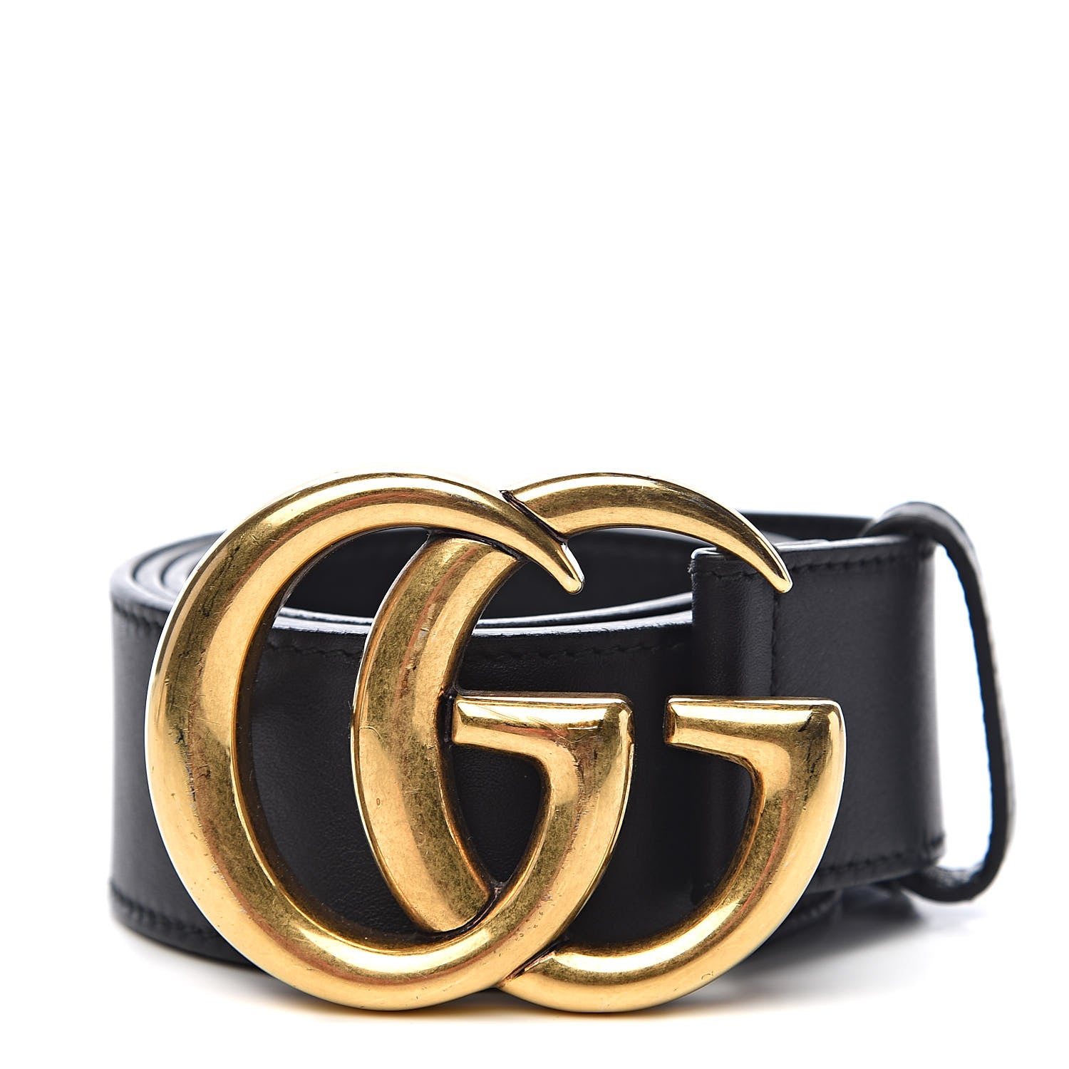 Gucci Calfskin Double G 40mm Belt 90 36 Black 1 of 7