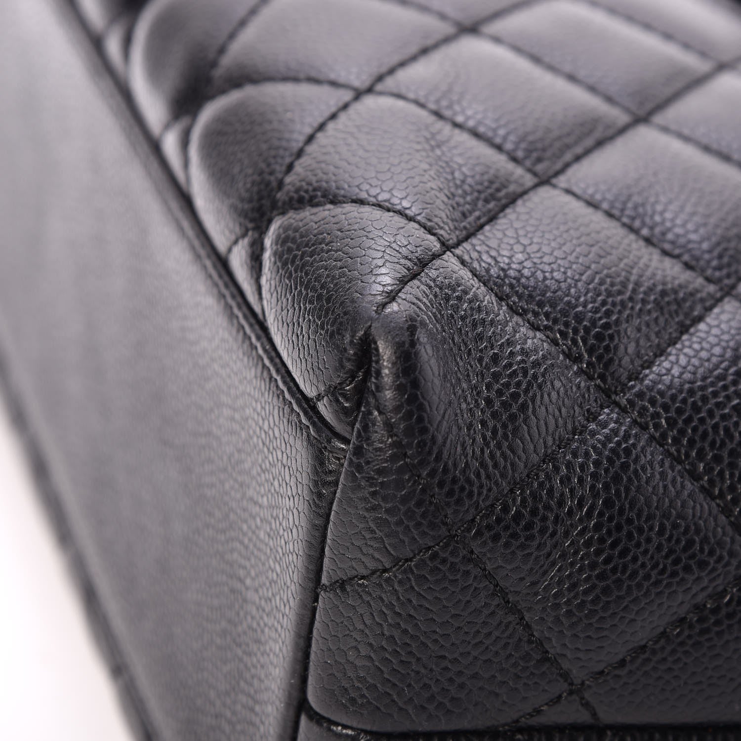 Chanel Caviar Quilted Jumbo Kelly Flap Black 10 of 16