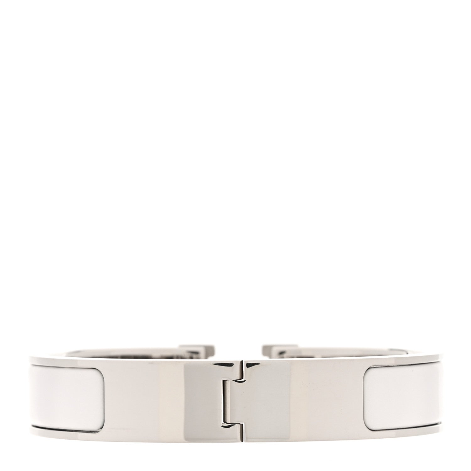 Hermes Enamel Narrow Clic Clac H Bracelet PM White 4 of 5