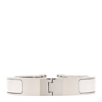 Hermes Enamel Narrow Clic Clac H Bracelet PM White 4 of 5