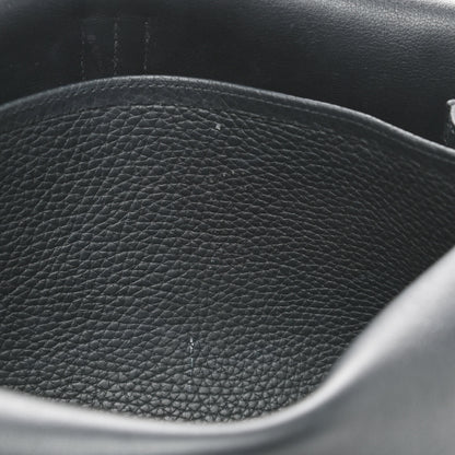 Hermes Taurillon Clemence Halzan 31 GM Black 14 of 14