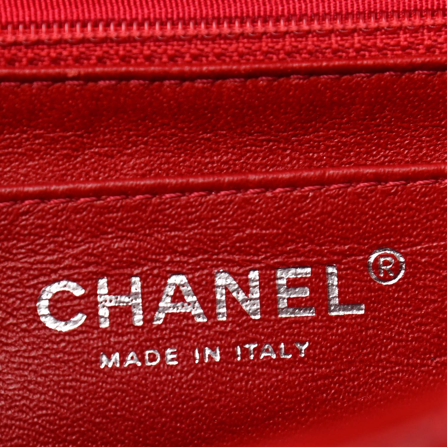 Chanel Patent Chevron Quilted Jumbo Single Flap Red 6 of 10
